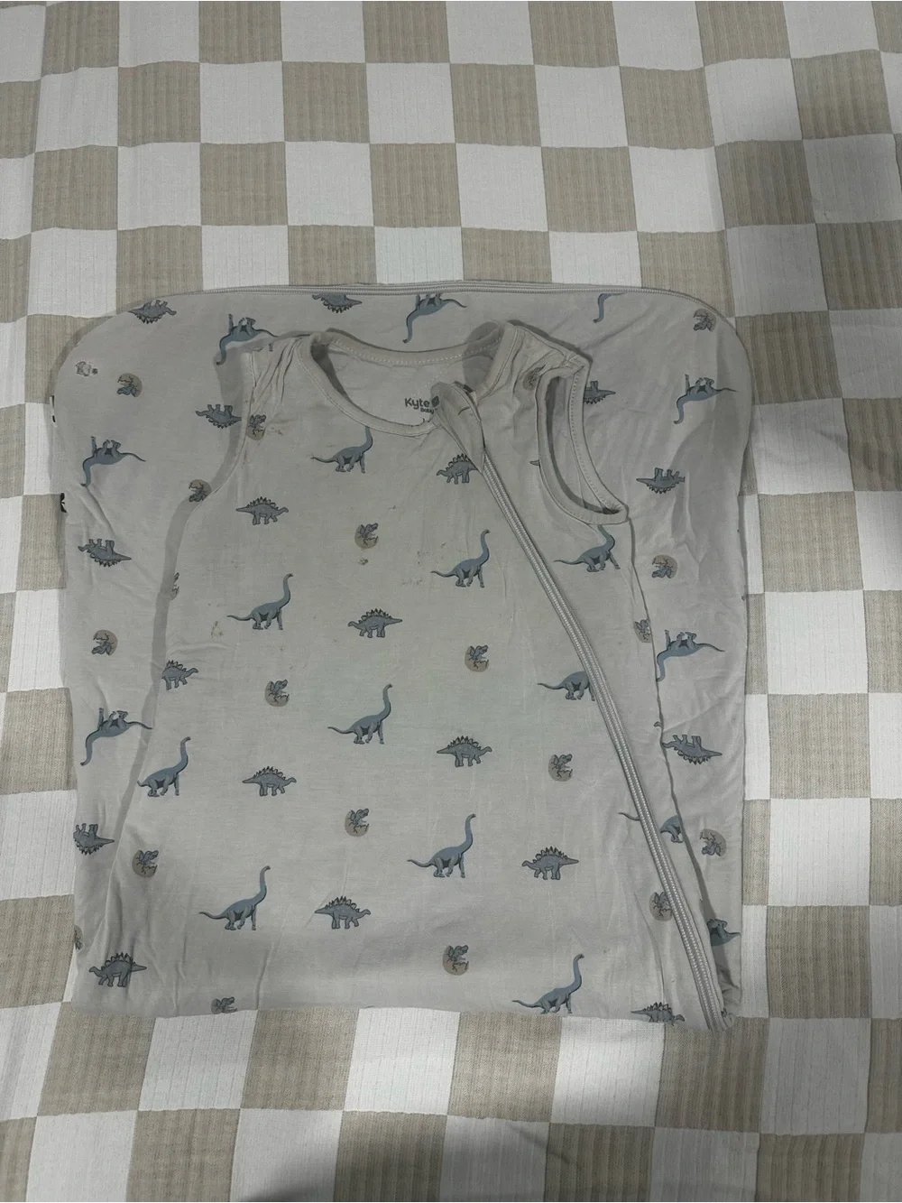 Kyte Baby Sleep Sack with Blue Dinosaur Print